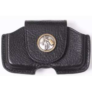  Leather Cell Phone Case with Barrel Racer Concho 