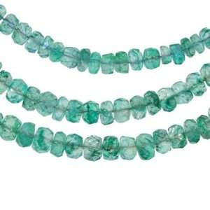  Emerald Zambian Beads Strand Genuine Natural Transparent 