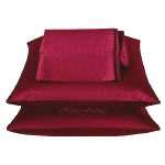 red satin silky bed sheet set queen size deep pocket 4 piece click any 