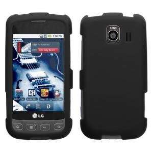  LG Optimus S Rubberized Phone Protector Cover, Black Cell 