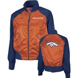 Denver Broncos  Orange/Navy  Womens Satin Cheerleader Jacket:  