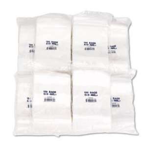  UNV127128   Reclosable Poly Bags With White Space Office 