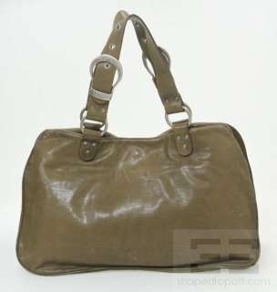 Christian Dior Medium Brown Leather Gaucho Tote Bag  