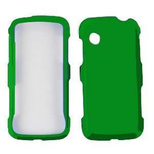  LG PRIME GS390 Green Rubberized Hard Protector Case 