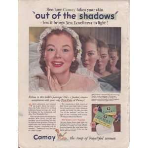  Camay Beauty Soap Bride Ad 1952 Original Vintage 