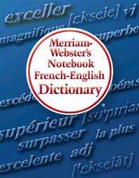 Merriam Websters Notebook French English Dictionary  