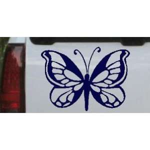 Navy 26in X 18.8in    Butterfly Butterflies Car Window Wall Laptop 