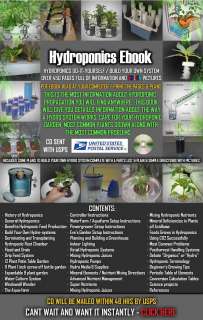 BUILD HYDROPONIC GROW SYSTEM HUGE GARDENING EBOOK WITH PLANS 