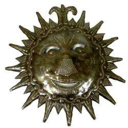 Recycled Steel Drum 8 inch Sun Face Wall Art (Haiti)  Overstock