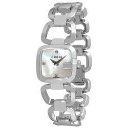 Gucci Womens G Gucci Mother of Pearl Face Watch  
