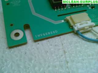 Samsung LN40A650 Inverter Board INV40B20D SSB400W20V01  