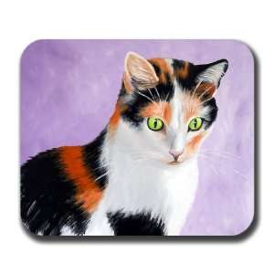  Calico Kitty Cat Art Mouse Pad 