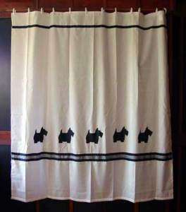 Scottish Terrier dog Shower Curtain  