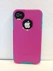   COMMUTER CASE FOR APPLE IPHONE 4 4 G 4S 4 S   PINK/TEAL   CUSTOM CASE