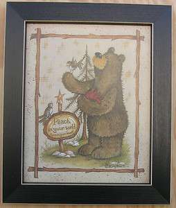 Bear Prints Country Bears Framed Country Picture Print For Interior 