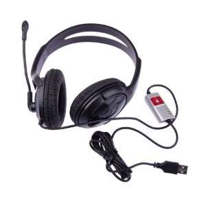 USB Stereo Headset Headphone with Micphone for PC Laptop 