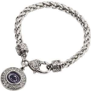 NCAA Penn State Nittany Lions Ladies Heart Clasp Bracelet 