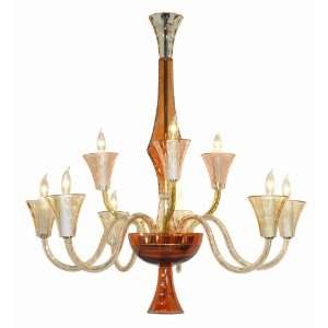   Cala Chandelier 9 Arm   Spicy Amber 