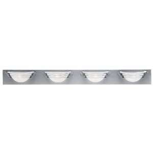  Access 50099 Four Light Saturn Brushed Steel Wall Sconce 