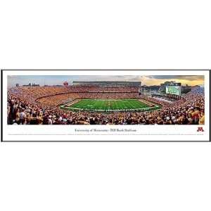   Gophers TCF Bank Stadium Framed Panoramic Picture: Sports & Outdoors