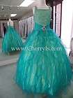 PERFECT ANGELS 1412 Turquoise 14 GIRLS NATIONAL PAGEANT DRESS FORMAL 