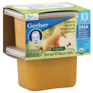 Gerber 2nd Foods Smart Nourish Butternut Squash & Harvest Apple, with 