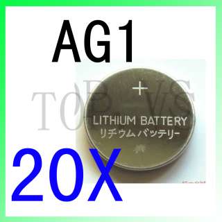 20x Lithium Coin Cell Battery AG1 AG 1 LR621W SR621 SR621W SR621SW 