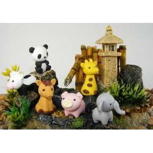  Iwako: Japanese Eraser / Zoo Animals / 6 Pcs: Toys & Games