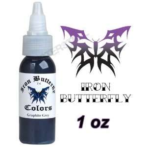  Iron Butterfly Tattoo Ink 1 OZ Graphite Grey Pigment Health 