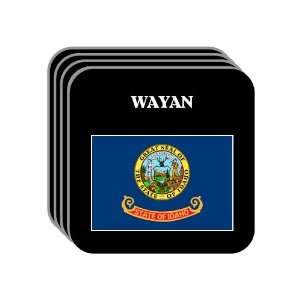  US State Flag   WAYAN, Idaho (ID) Set of 4 Mini Mousepad 