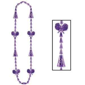  Cheerleading Beads   Purple Case Pack 144: Home & Kitchen