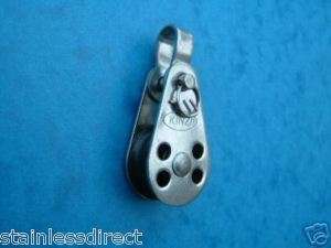 25MM STAINLESS 316 PULLEY BLOCK WITH REMOVABLE BRACKET  