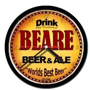  BEARE beer and ale cerveza wall clock: Everything Else