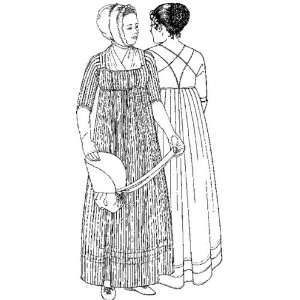  1796 1806 Lewis & Clark Era Front Closing Gown Pattern 