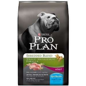 Purina Pro Plan Dry Adult Dog Food, Shredded Blend Weight Management 