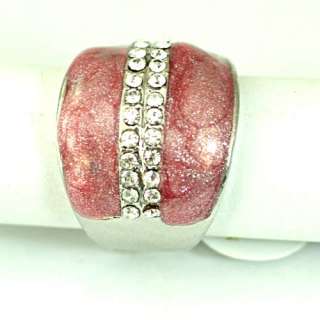 Ladys Spherical 18K GP Wedding Gemstone Zirconia CZ Ring Rings 