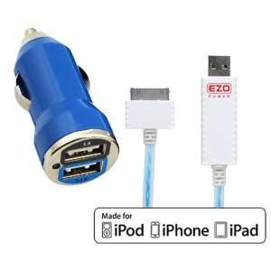   USB Car Charger Adapter 2A for Apple iPad, iPhone, iPod Touch, Nano