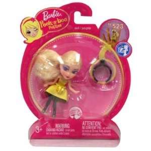  Barbie Peek a Boo Petites Ring Doll #523 Princess Yellow 