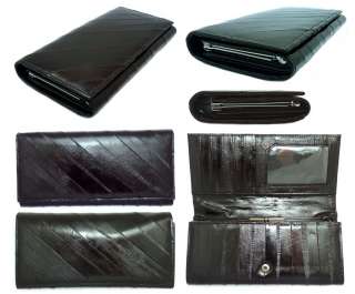   Genuine Eel skin Leather Wallet Purse Clutch Wallet 15 Colors  