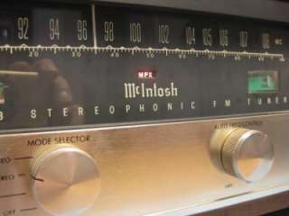 MCINTOSH MR65B STEREO FM TUNER WITH WOOD CASE MR 65B  