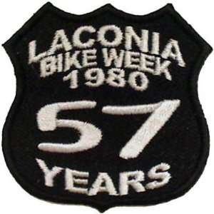  LACONIA BIKE WEEK Rally 1980 57 YEARS Biker Vest Patch 