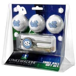  Tar Heels NCAA 3 Ball Gift Pack w/ Kool Tool