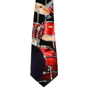 Steven Harris Tie   Red Drumset: Musical Instruments