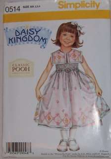 0514 Daisy Kingdom Winnie the Pooh Fancy Dress Patter  
