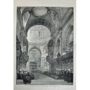  Interior St PaulS Cathedral Service 1872 Architecture 