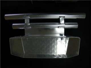 Bolt on 1 1/2 Tube bumper with a diamond plate cover that hangs below 