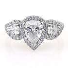 pear shaped diamond engagement ring  