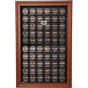  60 Puck Brown Cabinet Style Display Case   Montreal 