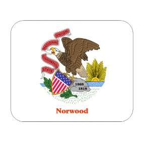  US State Flag   Norwood, Illinois (IL) Mouse Pad 