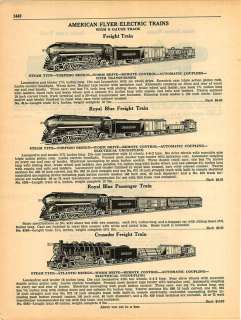 1942 American Flyer Electric Trains Sets 11 page ad  